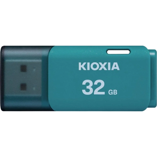 Pendrive KIOXIA TransMemory U202 32 GB, MPN LU202L032GG4, złącze USB-A, kolor niebieski.