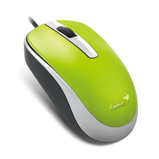 Mysz komputerowa Genius DX-120 przewodowa, zielona, 1200 DPI 31010105110