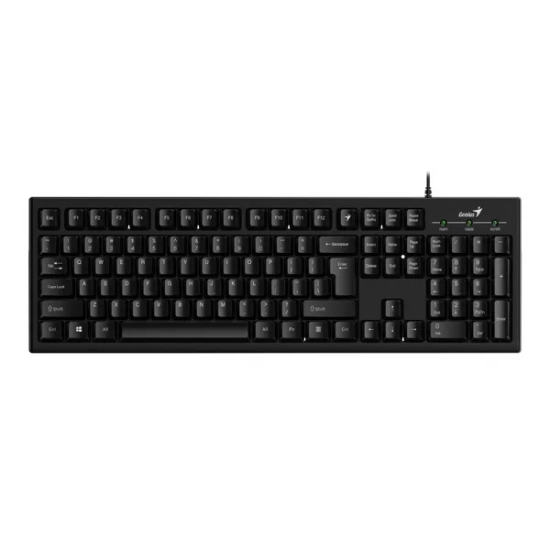 Klawiatura Genius Smart KB-100 przewodowa (USB) US, czarna 31300005400