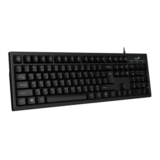 Klawiatura Genius Smart KB-100 przewodowa (USB) US, czarna 31300005400