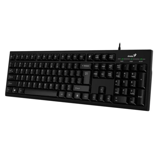 Klawiatura Genius Smart KB-100 przewodowa (USB) US, czarna 31300005400