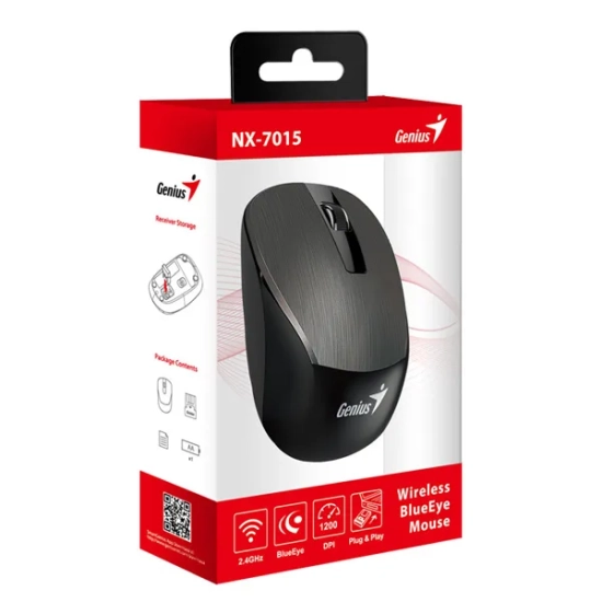 Mysz komputerowa Genius NX-7015 bezprzewodowa, czekoladowy, 1600 DPI