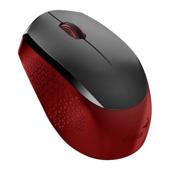 Mysz komputerowa Genius NX-8000S bezprzewodowa, czarno-czerwona, 1600 DPI
