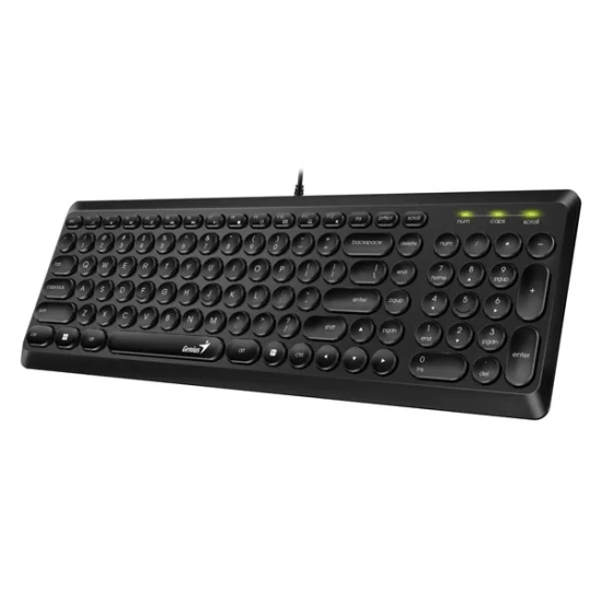 Klawiatura Genius Slimstar Q200 przewodowa (USB) CZ/SK, czarna 31310020403