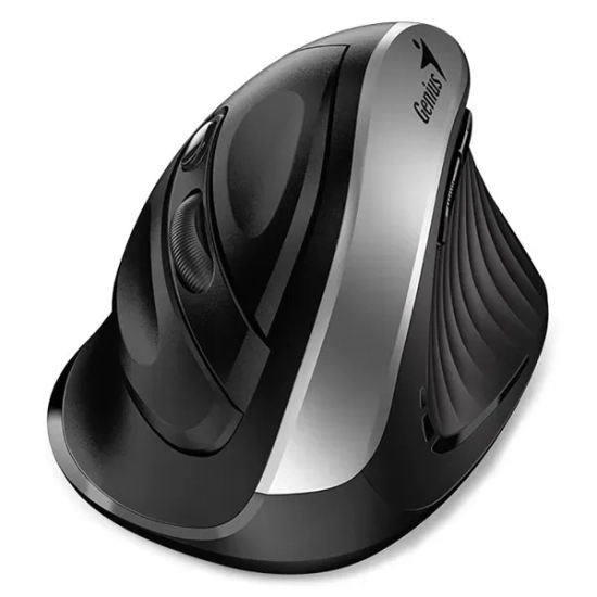 Mysz bezprzewodowa Genius Ergo 8250S czarno-srebrna 1600 DPI