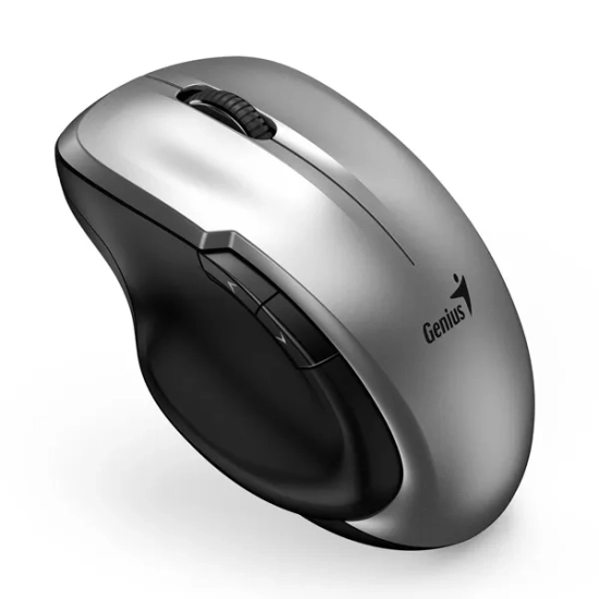 Mysz komputerowa Genius Ergo 8200S bezprzewodowa, srebrna, 1200 DPI