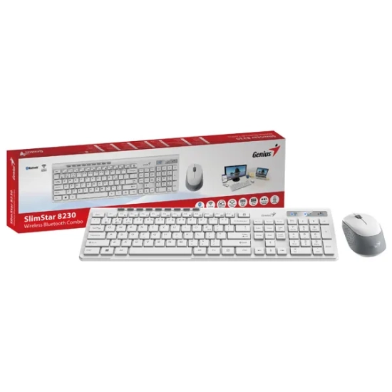 Zestaw klawiatury i myszy Genius SlimStar 8230, bezprzewodowy 31340015403