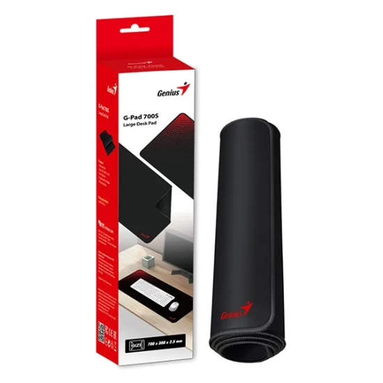 Podkładka pod mysz Genius G-Pad 700S tkanina, czarno-czerwona 31250021400