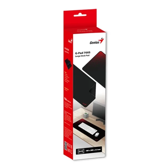 Podkładka pod mysz Genius G-Pad 700S tkanina, czarno-czerwona 31250021400