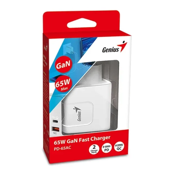 Ładowarka GaN Genius PD-65AC 65 W USB-C USB-A