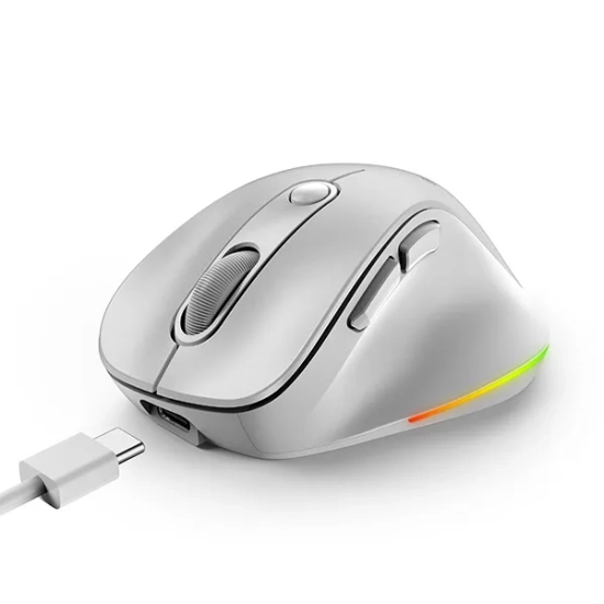 Mysz komputerowa Genius Ergo 9000S Pro bezprzewodowa, biała, 2400 DPI