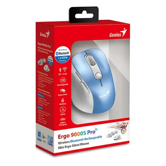 Mysz komputerowa Genius Ergo 9000S Pro bezprzewodowa 31030039401