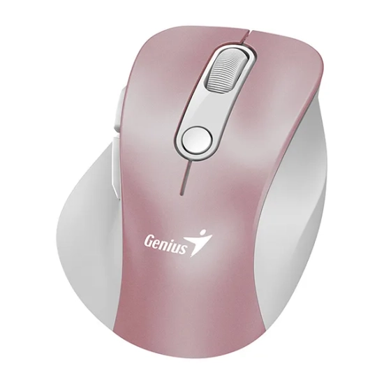 Mysz komputerowa Genius Ergo 9000S Pro bezprzewodowa, różowa, 2400 DPI