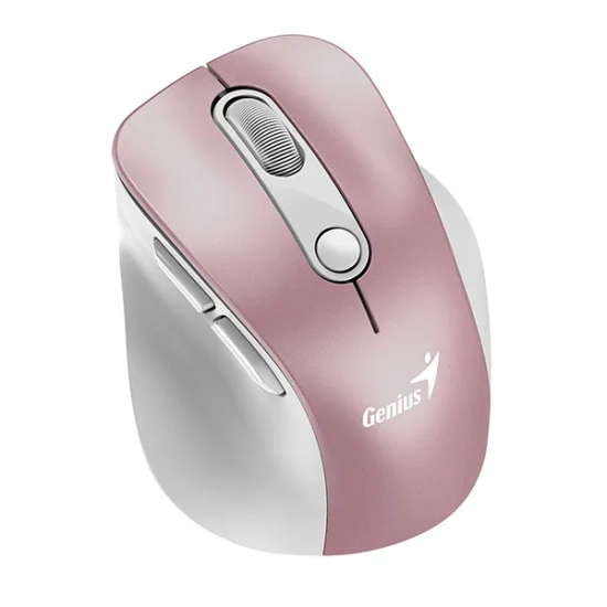 Mysz komputerowa Genius Ergo 9000S Pro bezprzewodowa, różowa, 2400 DPI