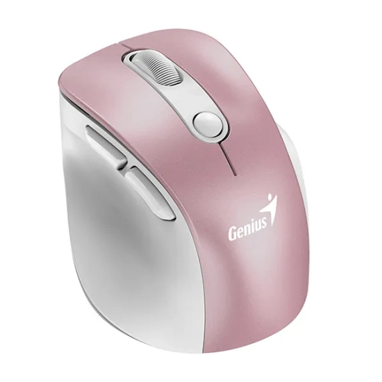 Mysz komputerowa Genius Ergo 9000S Pro bezprzewodowa, różowa, 2400 DPI