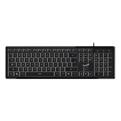 Klawiatura Genius SlimStar 820 przewodowa (USB) CZ/SK, czarna 31310055403