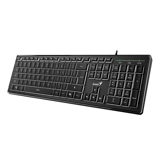 Klawiatura Genius SlimStar 820 przewodowa (USB) CZ/SK, czarna 31310055403