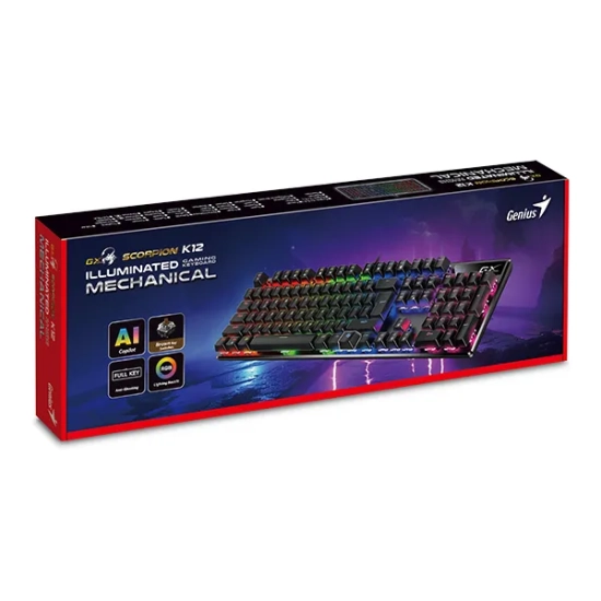 Klawiatura Genius GX Gaming Scorpion K12 Copilot przewodowa 31310057403