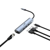 Hub USB Genius z 4 portami, UH-545, szary, 3x USB 3.0, 1x RJ45 31240004400