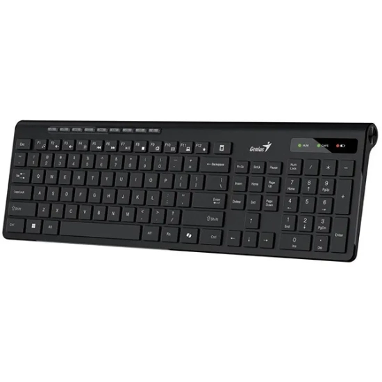 Klawiatura Genius Slimstar 7230 Copilot bezprzewodowa CZ/SK, czarna