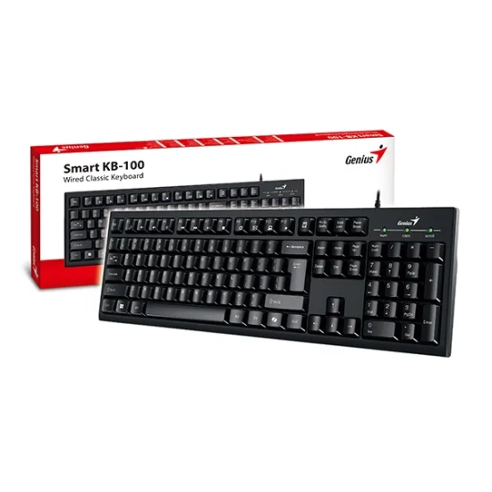 Klawiatura Genius Smart KB-100 COPILOT przewodowa (USB) CZ/SK, czarna