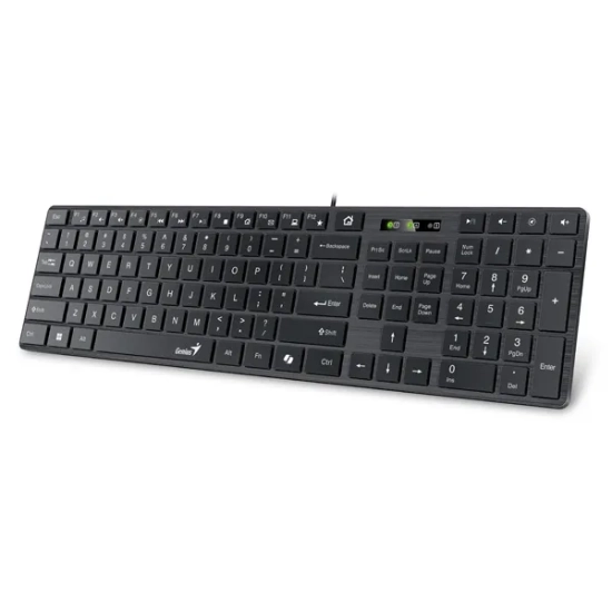 Klawiatura Genius SlimStar 126 COPILOT przewodowa (USB) CZ/SK, czarna