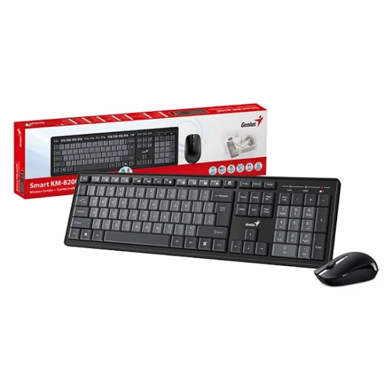 Zestaw klawiatury i myszy Genius KM-8200, bezprzewodowy 31340003430