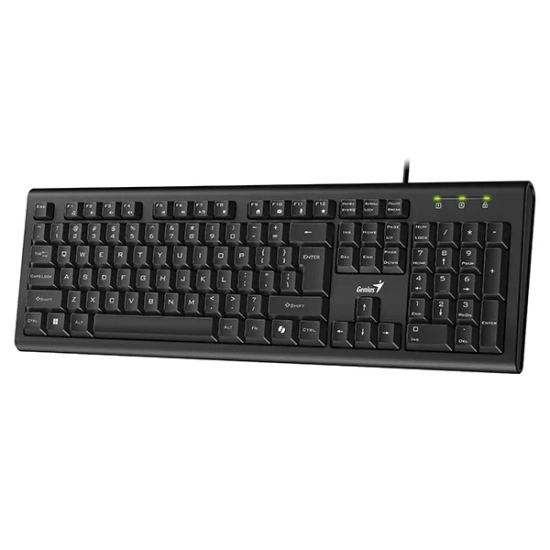 Klawiatura Genius KB-113 COPILOT przewodowa (USB) CZ/SK, czarna 31300018403