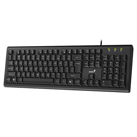 Klawiatura Genius KB-113 COPILOT przewodowa (USB) CZ/SK, czarna 31300018403