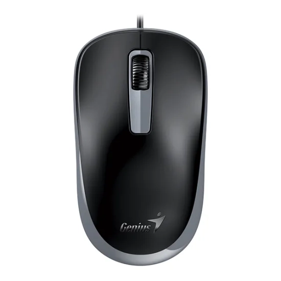 Mysz komputerowa Genius DX-125S przewodowa, czarno-szara, 1200 DPI