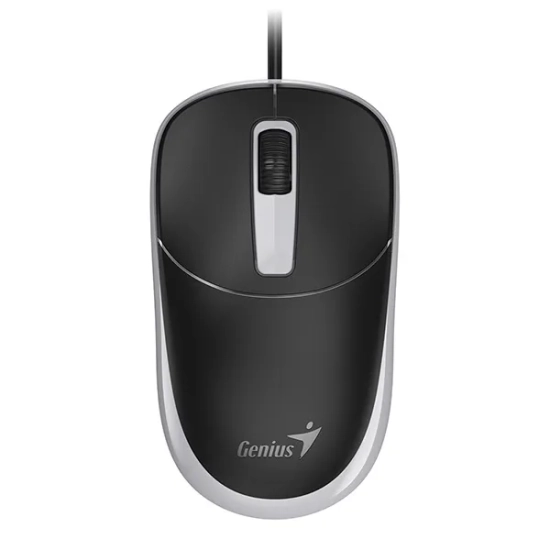 Mysz komputerowa Genius DX-123 przewodowa, czarno-szara, 1200 DPI, USB-C