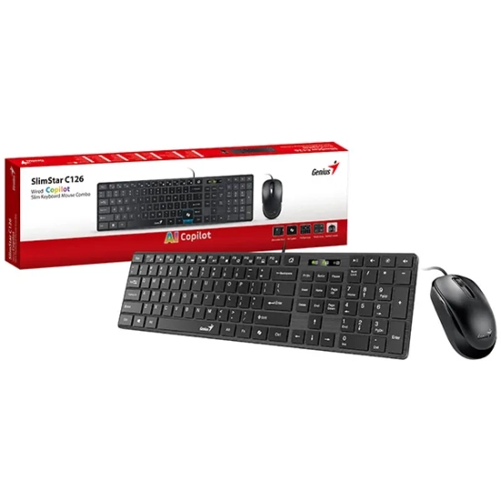 Zestaw klawiatury i myszy Genius C126 31330007413