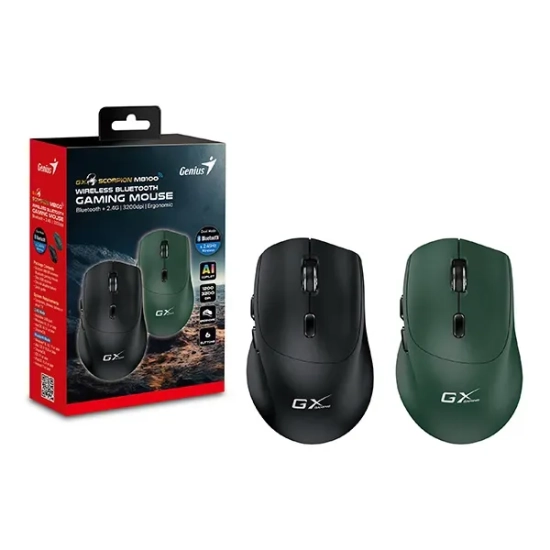 Mysz bezprzewodowa Genius Scorpion M8100 zielona 3200 DPI