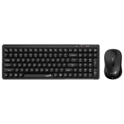 Klawiatura Genius LuxeMate Q8100 zestaw bezprzewodowa CZ/SK, czarna