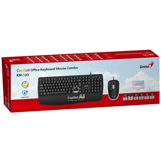 Zestaw klawiatury i myszy Genius KM-123 31330013403