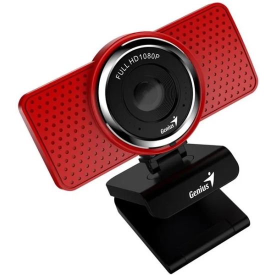 Kamera internetowa Genius ECam 8000 Full HD, czerwona 32200001409