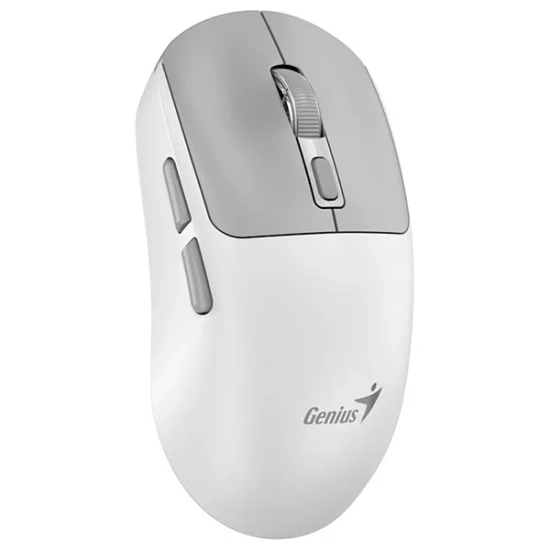 Mysz komputerowa Genius NX-8260S bezprzewodowa, biało-szara, 2400 DPI