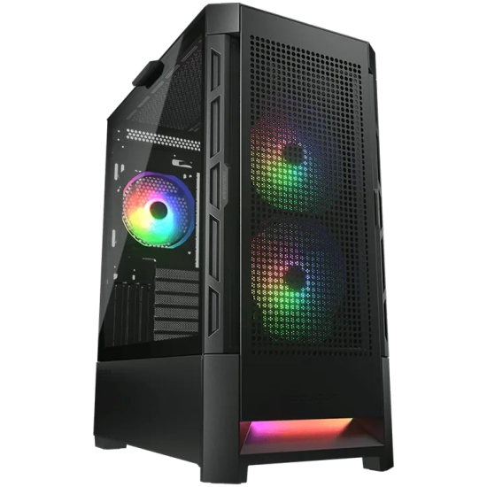 COUGAR GAMING COUGAR Obudowa Duoface RGB, Midi Tower, Czarna