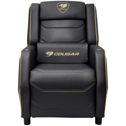 COUGAR Sofa gamingowa Ranger Pro, czarno-złota. Zdjęcie przedstawia dokładny wariant produktu oznaczony kodem producenta