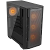 COUGAR GAMING COUGAR Obudowa Uniface RGB, Midi Tower, Czarna
