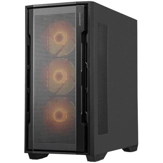 COUGAR GAMING COUGAR Obudowa Uniface RGB, Midi Tower, Czarna