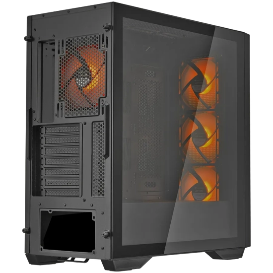 COUGAR GAMING COUGAR Obudowa Uniface RGB, Midi Tower, Czarna