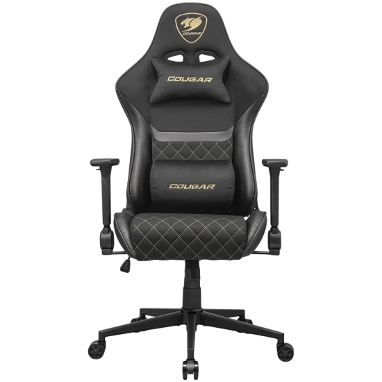COUGAR Fotel gamingowy Armor One V2 Gold F, Czarny. Zdjęcie przedstawia dokładny wariant produktu oznaczony kodem produc