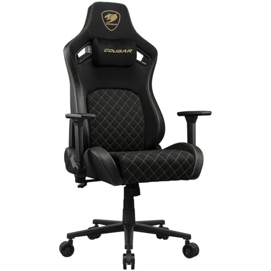 Cougar Gaming COUGAR Fotel gamingowy Defensor Gold F, czarno-złoty