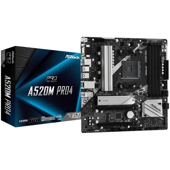 Płyta główna ASRock A520M Pro4 Micro-ATX AM4 DDR4