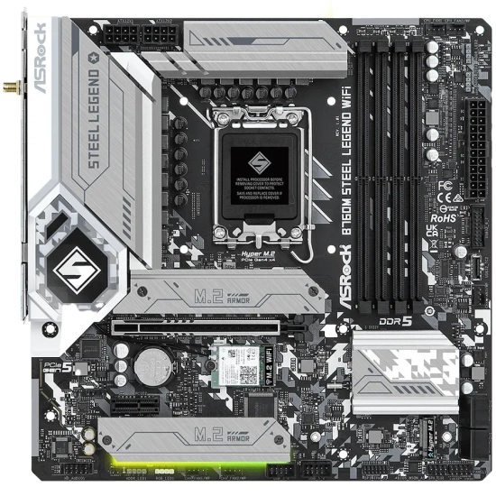 Płyta główna ASRock B760M Steel Legend WiFi Micro-ATX LGA1700 DDR5