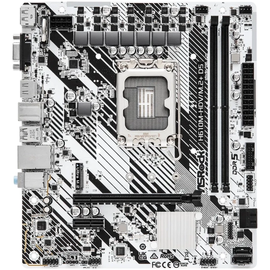 Płyta główna ASRock H610M-HDV/M.2+ D5 Micro-ATX LGA1700 DDR5