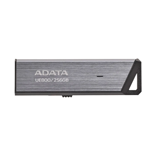 Pendrive ADATA Elite UE800 256 GB w kolorze srebrny, wariant z USB-C.