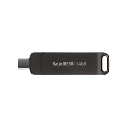 Pendrive Patriot Rage R550 64 GB USB-A USB-C 100 MB/s – widok dokładnego wariantu PE64GR550DSAD. Pendrive Patriot Rage R550 64 GB USB-A USB-C 100 MB/s – widok dokładnego wariantu PE64GR550DSAD.