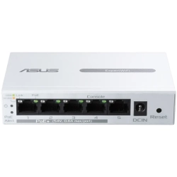 Switch PoE ASUS 90IG08D0-MO3B00: 5 portów Gigabit Ethernet, 4 wyjścia